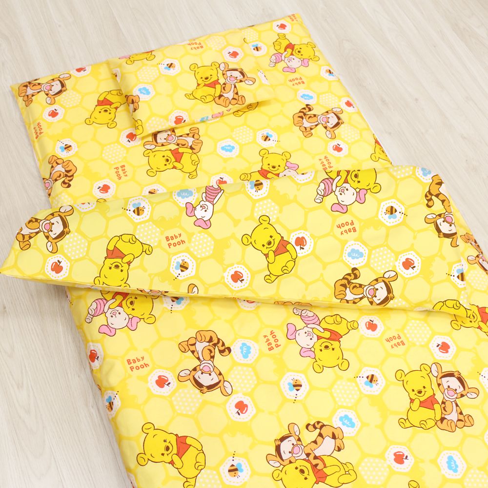 プーさん ティガー ピグレット お昼寝布団セット 8点 綿100％ 防水バッグ 撥水バッグ ネームタグ付き NZ1250