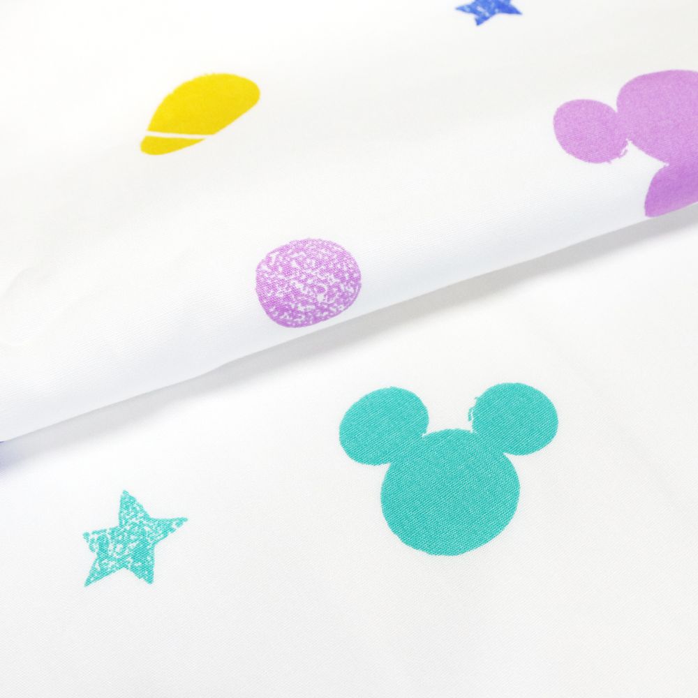 ミッキーアイコン お昼寝布団セット 8点 綿100％ 防水バッグ 撥水バッグ ネームタグ付き NZ1256