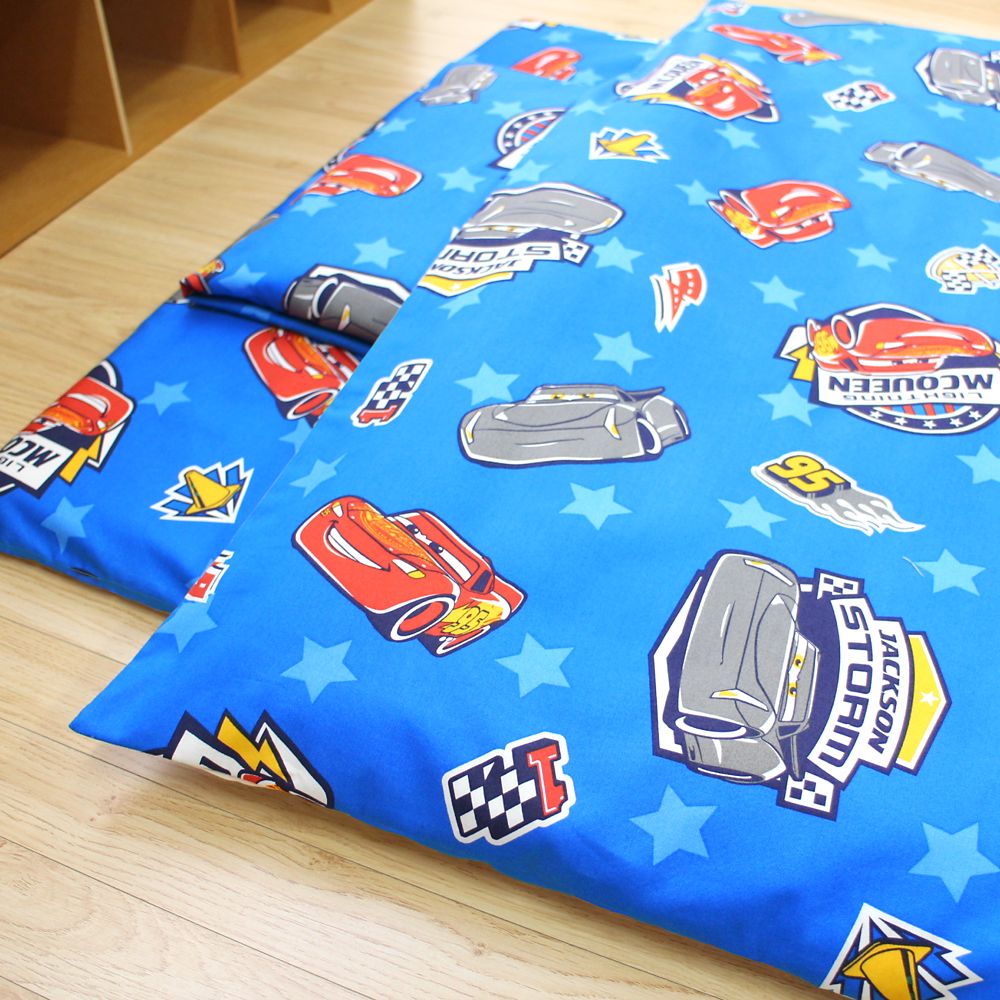 カーズ ライトニング・マックイーン お昼寝布団セット 8点 綿100％ 防水バッグ 撥水バッグ ネームタグ付き NZ1260