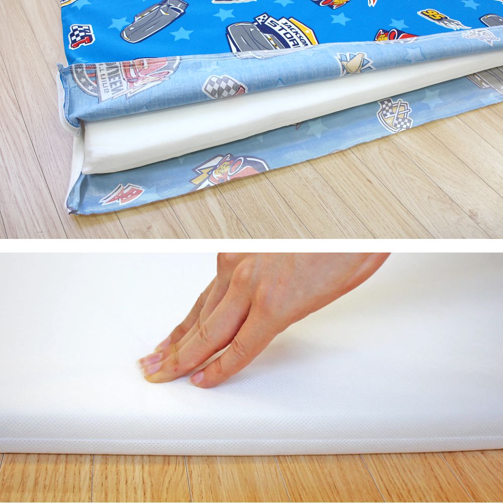 カーズ ライトニング・マックイーン お昼寝布団セット 8点 綿100％ 防水バッグ 撥水バッグ ネームタグ付き NZ1260
