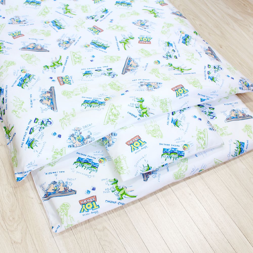 トイ・ストーリー お昼寝布団セット 8点 綿100％ 防水バッグ 撥水バッグ ネームタグ付き  水彩タッチ NZ1262