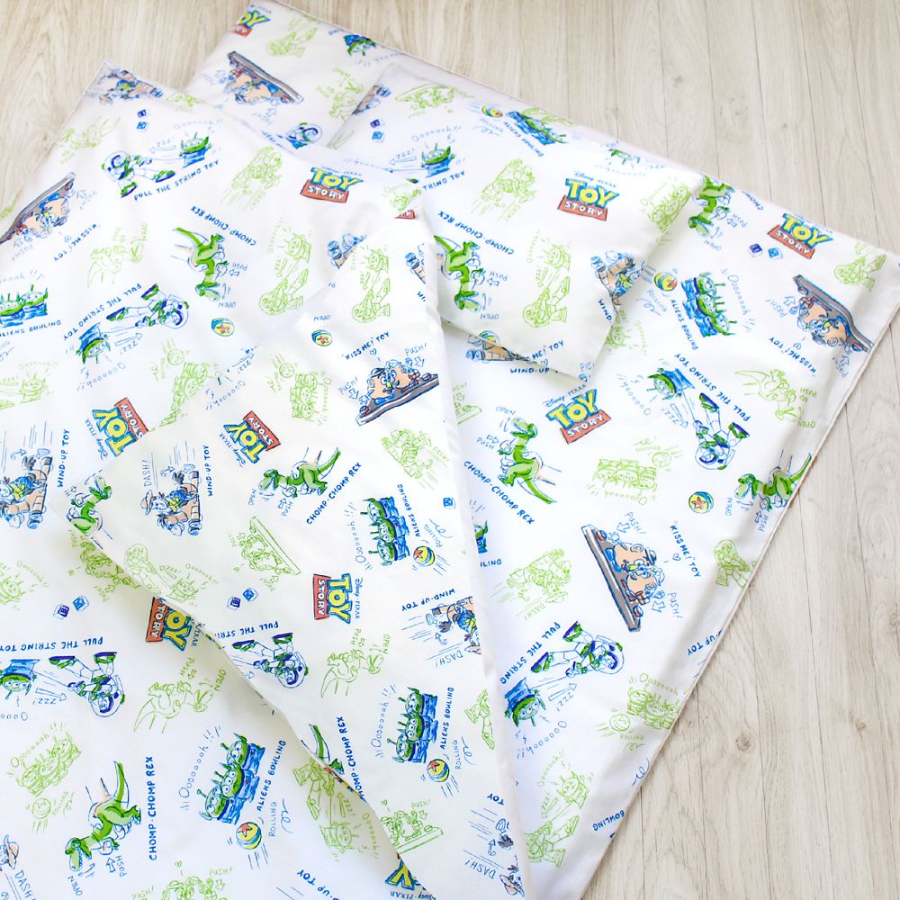 トイ・ストーリー お昼寝布団セット 8点 綿100％ 防水バッグ 撥水バッグ ネームタグ付き  水彩タッチ NZ1262