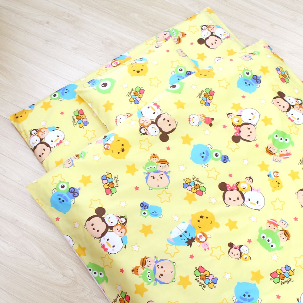 ツムツム ディズニーキャラクター お昼寝布団セット 8点 綿100％ 防水バッグ 撥水バッグ ネームタグ付き NZ1263