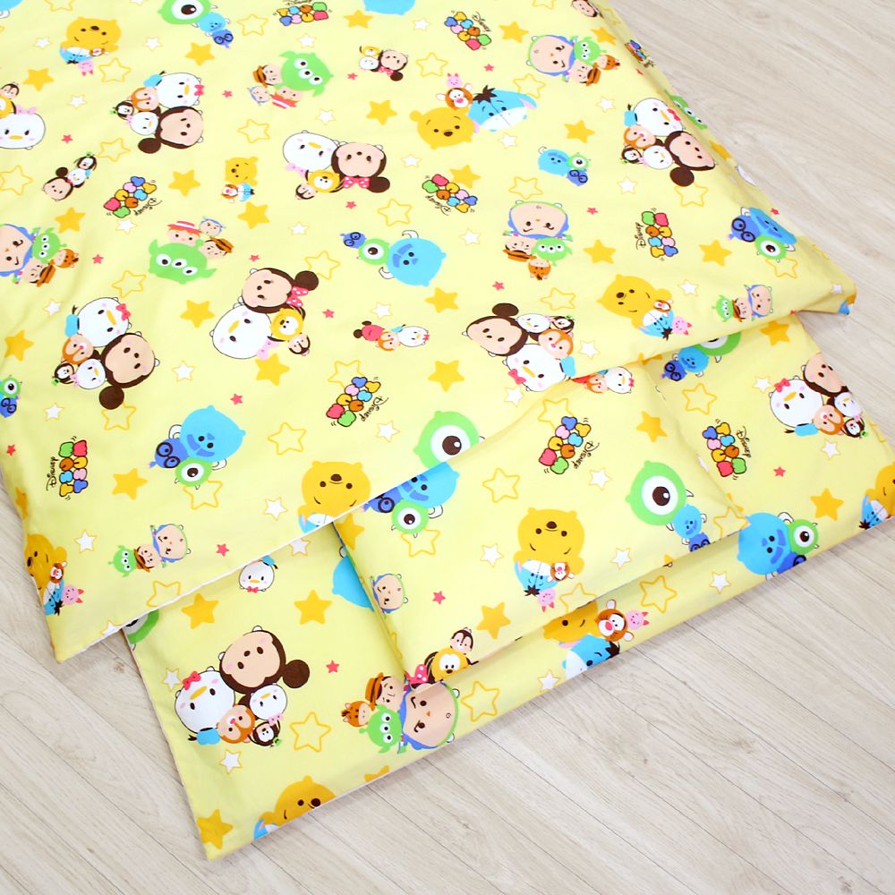 ツムツム ディズニーキャラクター お昼寝布団セット 8点 綿100％ 防水バッグ 撥水バッグ ネームタグ付き NZ1263