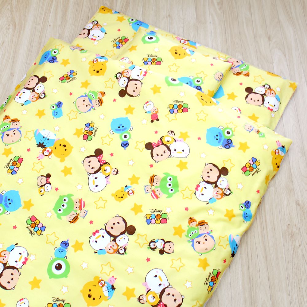 ツムツム ディズニーキャラクター お昼寝布団セット 8点 綿100％ 防水バッグ 撥水バッグ ネームタグ付き NZ1263