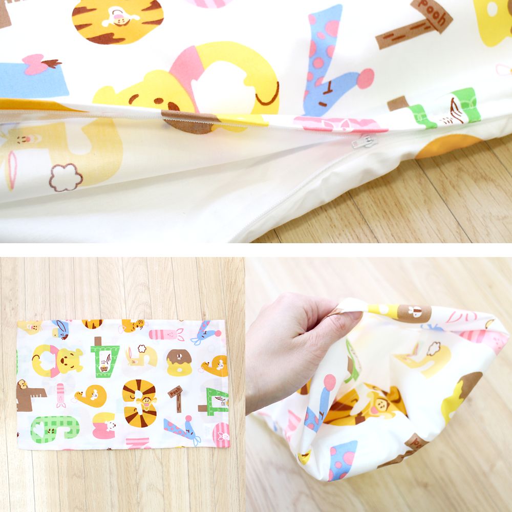 プーさん ティガー お昼寝布団セット 8点 綿100％ 防水バッグ 撥水バッグ ネームタグ付き 数字デザイン NZ1265