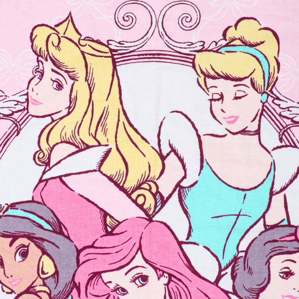 ディズニープリンセス タオルケット 100&times;140cm ラプンツェル アリエル シンデレラ ベル 白雪姫 ジャスミン 表ガーゼ 裏パイル 綿100% NZ1410-PR