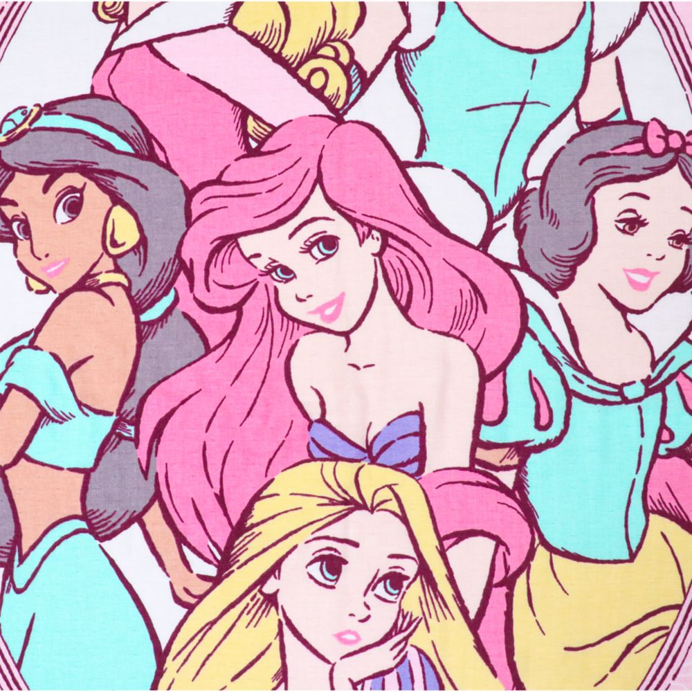 ディズニープリンセス タオルケット 100&times;140cm ラプンツェル アリエル シンデレラ ベル 白雪姫 ジャスミン 表ガーゼ 裏パイル 綿100% NZ1410-PR