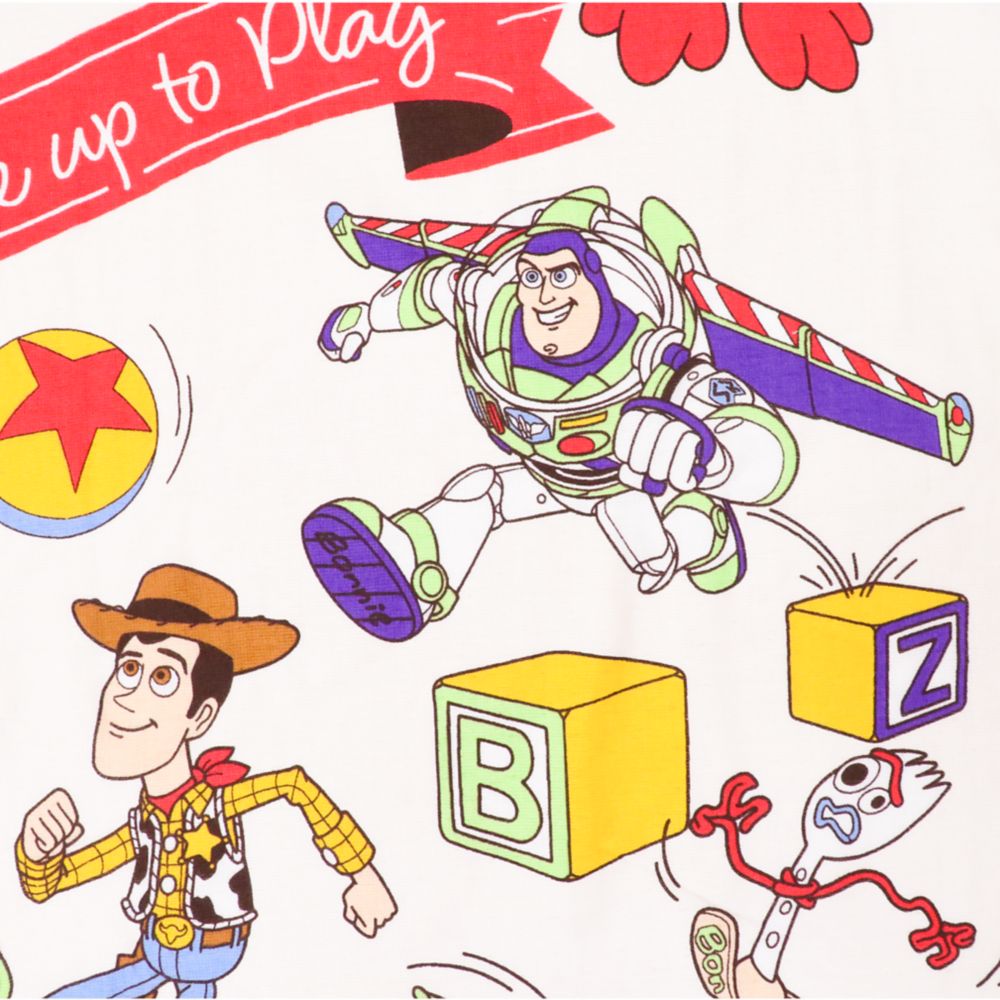 トイ・ストーリー タオルケット 100&times;140cm ウッディ バズ・ライトイヤー エイリアン レックス ハム フォーキー ダッキー＆バニー 表ガーゼ 裏パイル 綿100% NZ1410-TS