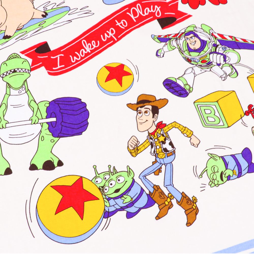 トイ・ストーリー タオルケット 100&times;140cm ウッディ バズ・ライトイヤー エイリアン レックス ハム フォーキー ダッキー＆バニー 表ガーゼ 裏パイル 綿100% NZ1410-TS