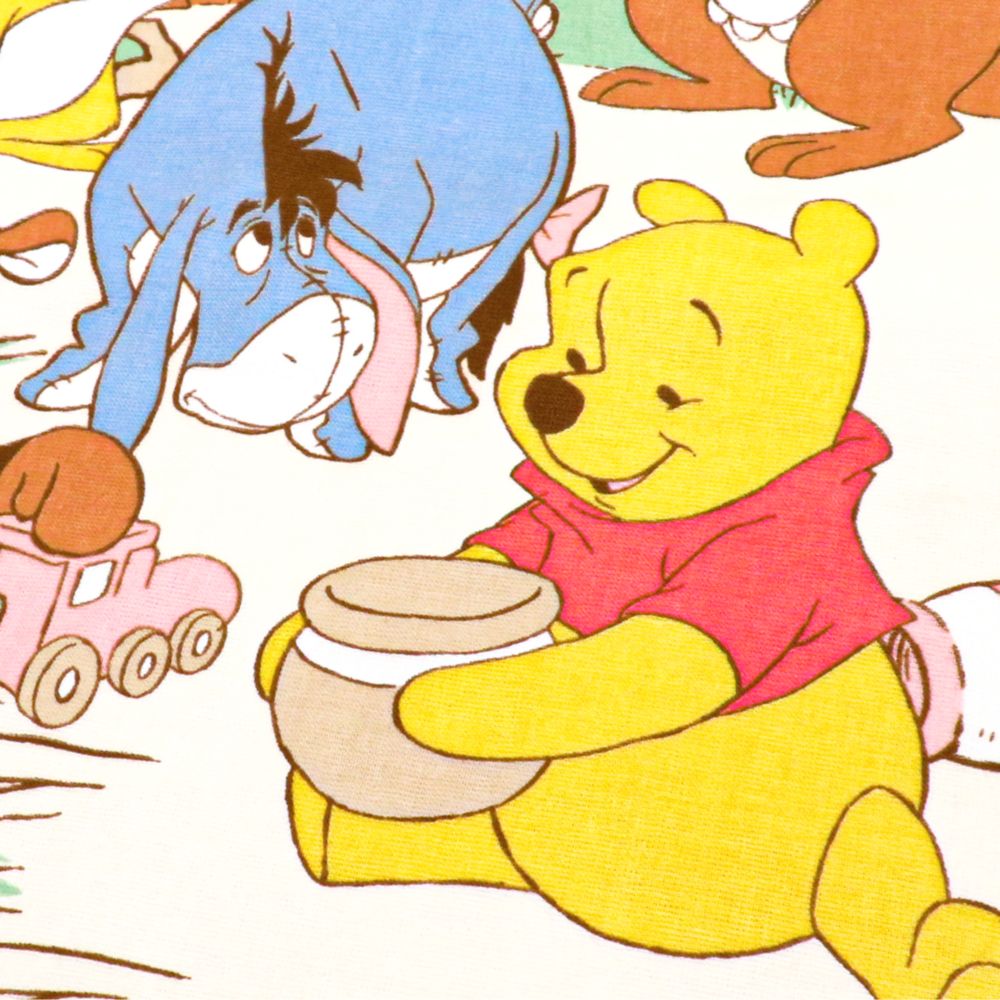 プーさん ティガー イーヨー  タオルケット 70&times;100cm 表ガーゼ 裏パイル 綿100% NZ1700-PH