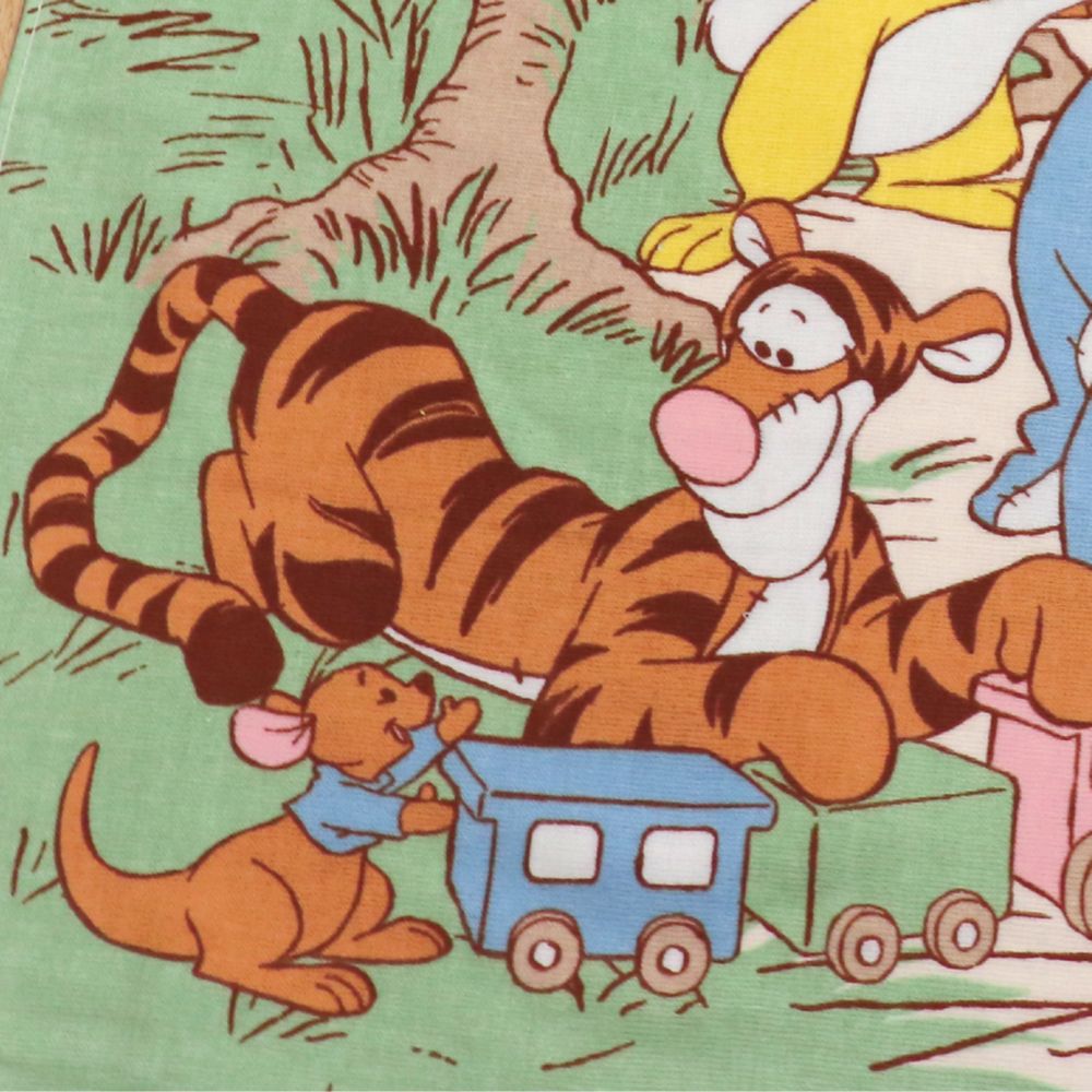 プーさん ティガー イーヨー  タオルケット 70&times;100cm 表ガーゼ 裏パイル 綿100% NZ1700-PH