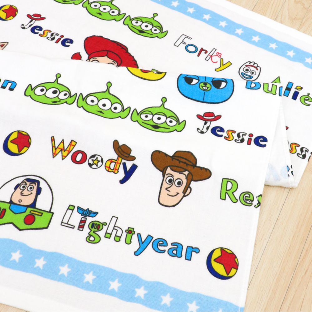 トイ・ストーリー ウッディ バズ・ライトイヤー タオルケット 70&times;100cm 表ガーゼ 裏パイル 綿100% NZ1701-TS