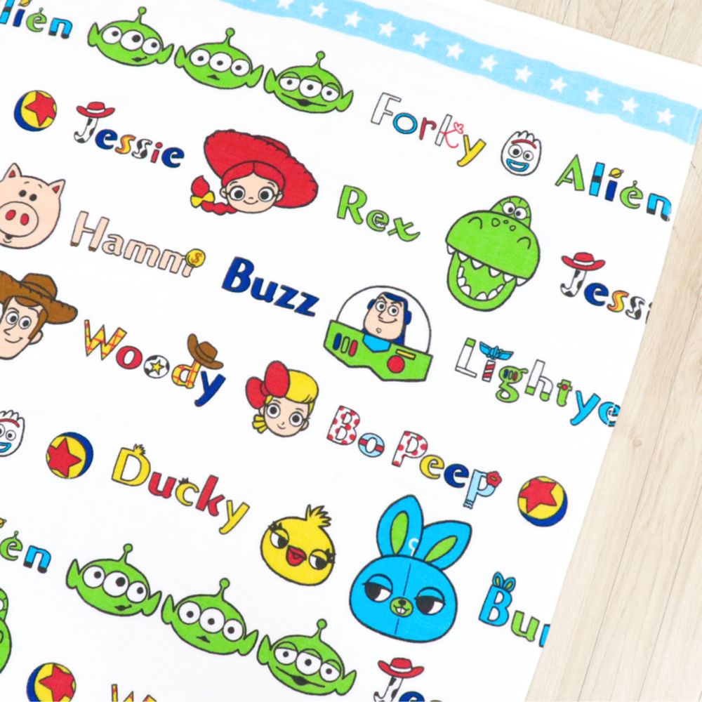 トイ・ストーリー ウッディ バズ・ライトイヤー タオルケット 70&times;100cm 表ガーゼ 裏パイル 綿100% NZ1701-TS