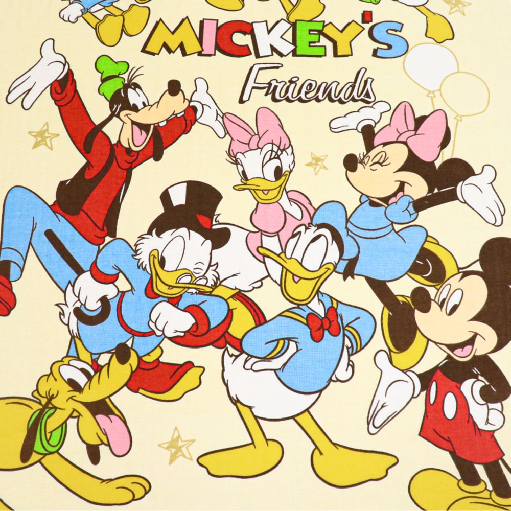 ミッキー ミニー ドナルド デイジー タオルケット 85&times;115cm 表ガーゼ 裏パイル 綿100% NZ1810-MK