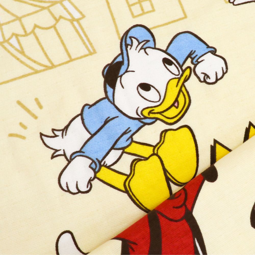 ミッキー ミニー ドナルド デイジー タオルケット 85&times;115cm 表ガーゼ 裏パイル 綿100% NZ1810-MK