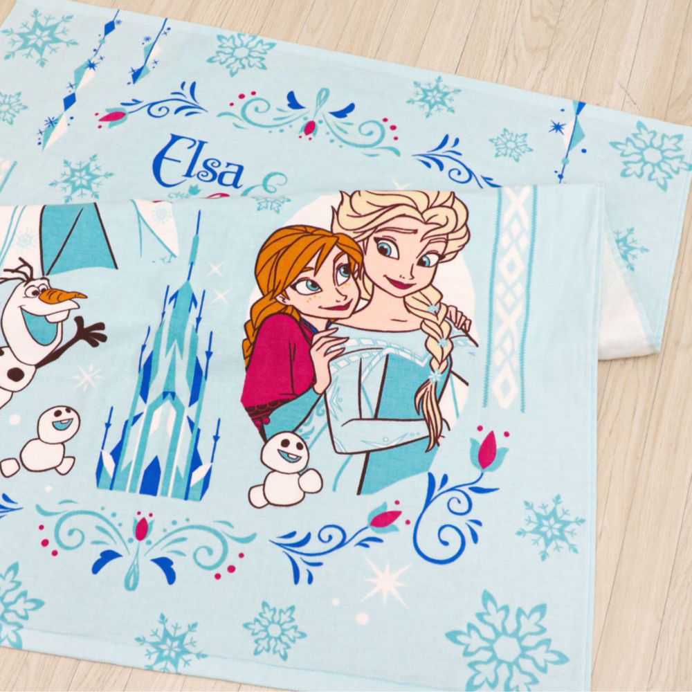 アナ エルサ オラフ タオルケット アナと雪の女王 85&times;115cm 表ガーゼ 裏パイル 綿100% NZ1810-FR
