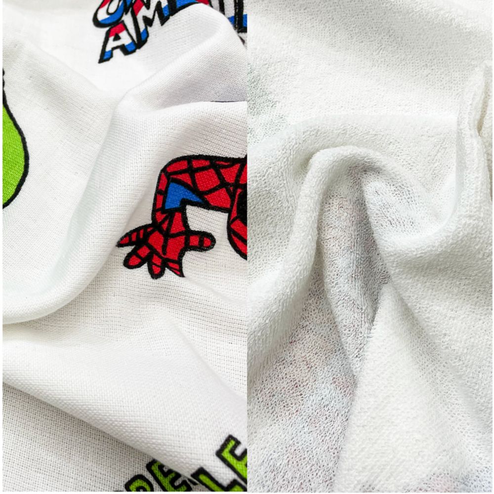 マーベル タオルケット アベンジャーズ スパイダーマン アイアンマン キャプテン・アメリカ ハルク 85&times;115cm 表ガーゼ 裏パイル 綿100% NM1811-AG