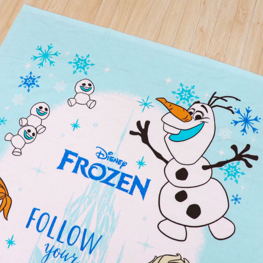 アナ エルサ オラフ タオルケット アナと雪の女王 85&times;115cm 表ガーゼ 裏パイル 綿100% NZ1811-FR