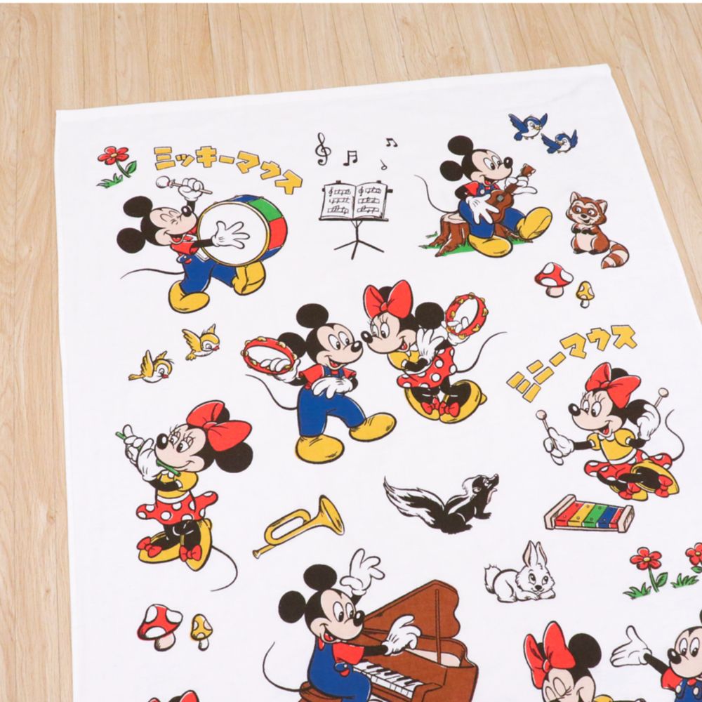 ミッキー ミニー タオルケット 85&times;115cm 表ガーゼ 裏パイル 綿100% NZ1811-MK