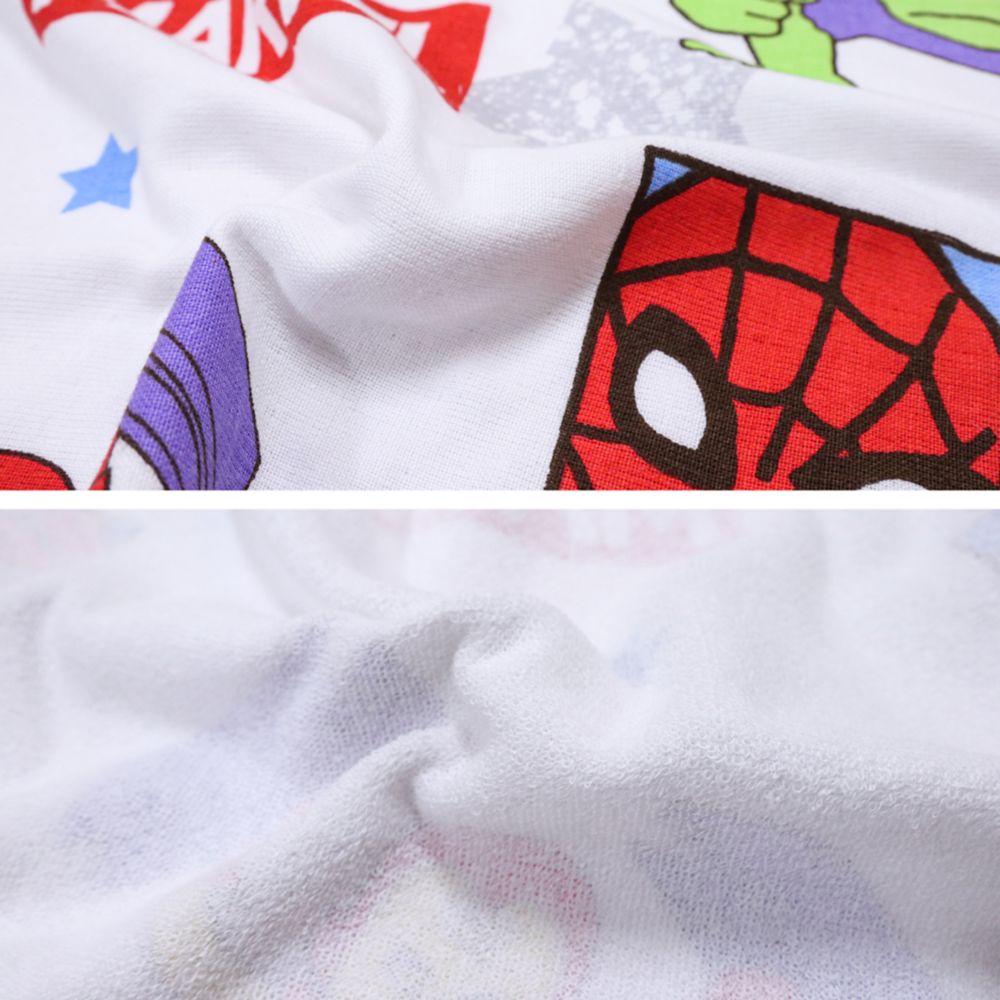 マーベル タオルケット 85&times;115cm アベンジャーズ スパイダーマン アイアンマン キャプテン・アメリカ ハルク 表ガーゼ 裏パイル 綿100% NM1812-AG