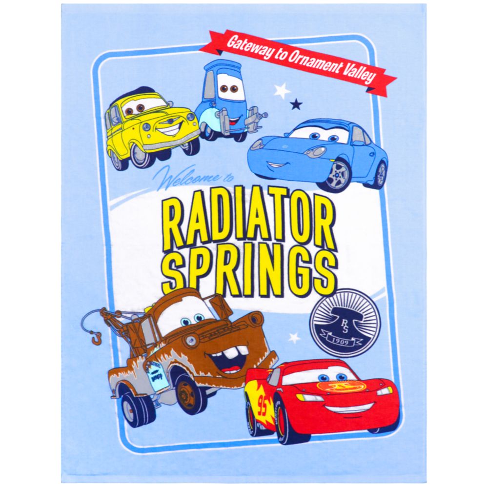 カーズ タオルケット 85&times;115cm ライトニング・マックイーン サリー メーター グイド ルイジ 表ガーゼ 裏パイル 綿100% NZ1812-CA