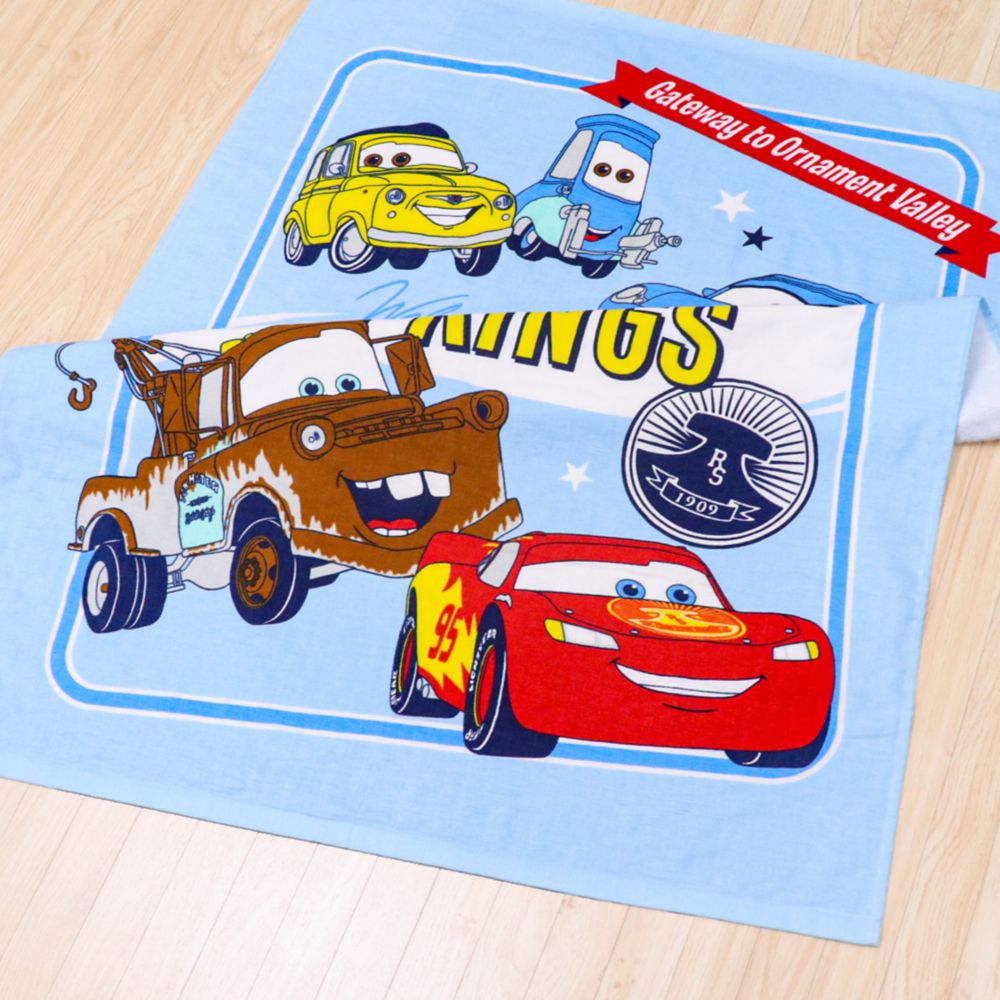 カーズ タオルケット 85&times;115cm ライトニング・マックイーン サリー メーター グイド ルイジ 表ガーゼ 裏パイル 綿100% NZ1812-CA