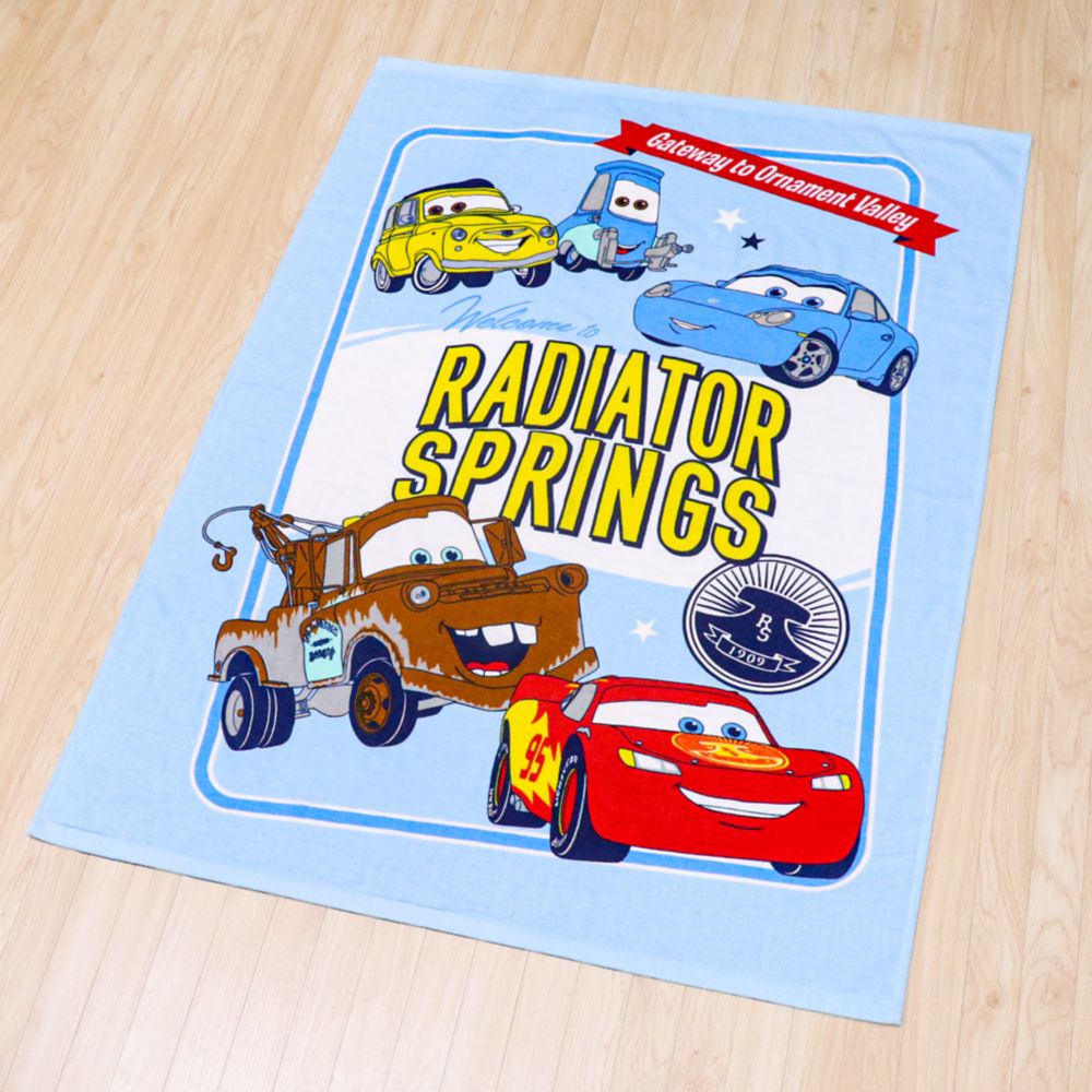 カーズ タオルケット 85&times;115cm ライトニング・マックイーン サリー メーター グイド ルイジ 表ガーゼ 裏パイル 綿100% NZ1812-CA