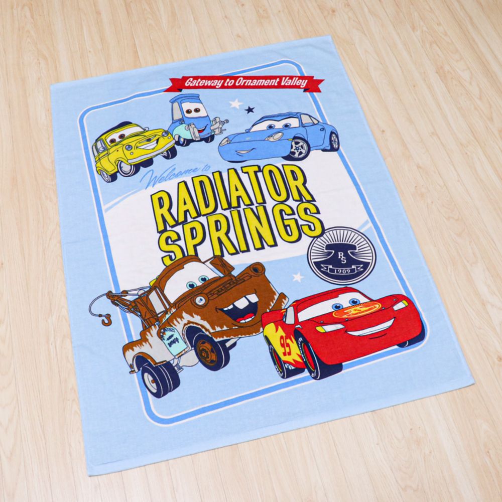 カーズ タオルケット 85&times;115cm ライトニング・マックイーン サリー メーター グイド ルイジ 表ガーゼ 裏パイル 綿100% NZ1812-CA