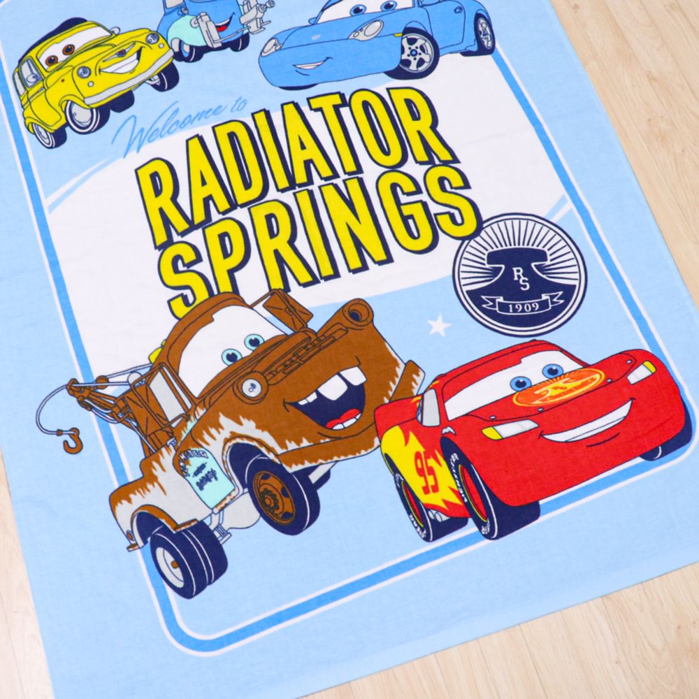カーズ タオルケット 85&times;115cm ライトニング・マックイーン サリー メーター グイド ルイジ 表ガーゼ 裏パイル 綿100% NZ1812-CA