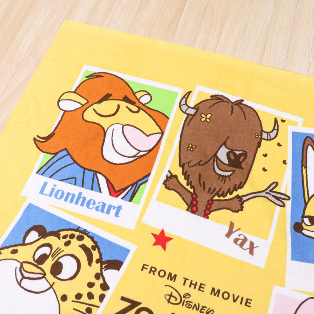 ズートピア タオルケット 85&times;115cm ジュディ・ホップス ニック・ワイルド フィニック フラッシュ クロウハウザー 表ガーゼ 裏パイル 綿100% NZ1812-ZO