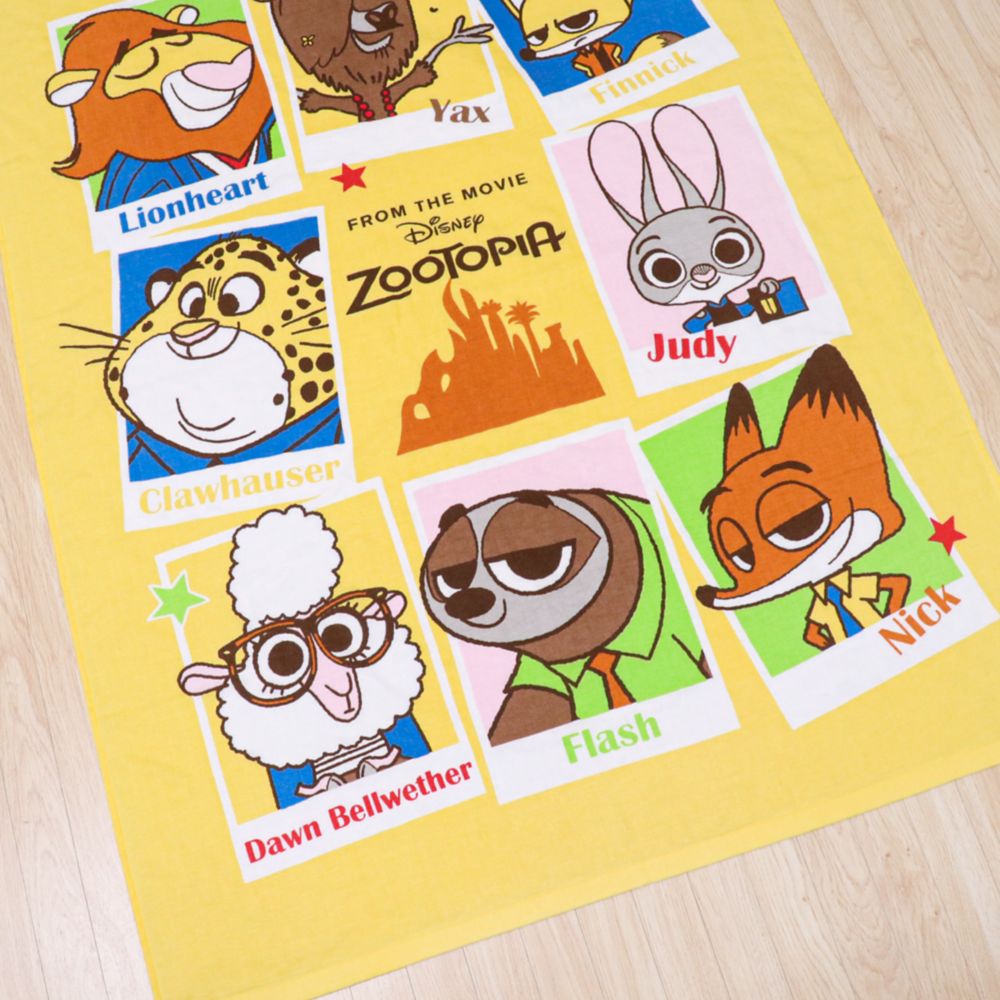 ズートピア タオルケット 85&times;115cm ジュディ・ホップス ニック・ワイルド フィニック フラッシュ クロウハウザー 表ガーゼ 裏パイル 綿100% NZ1812-ZO
