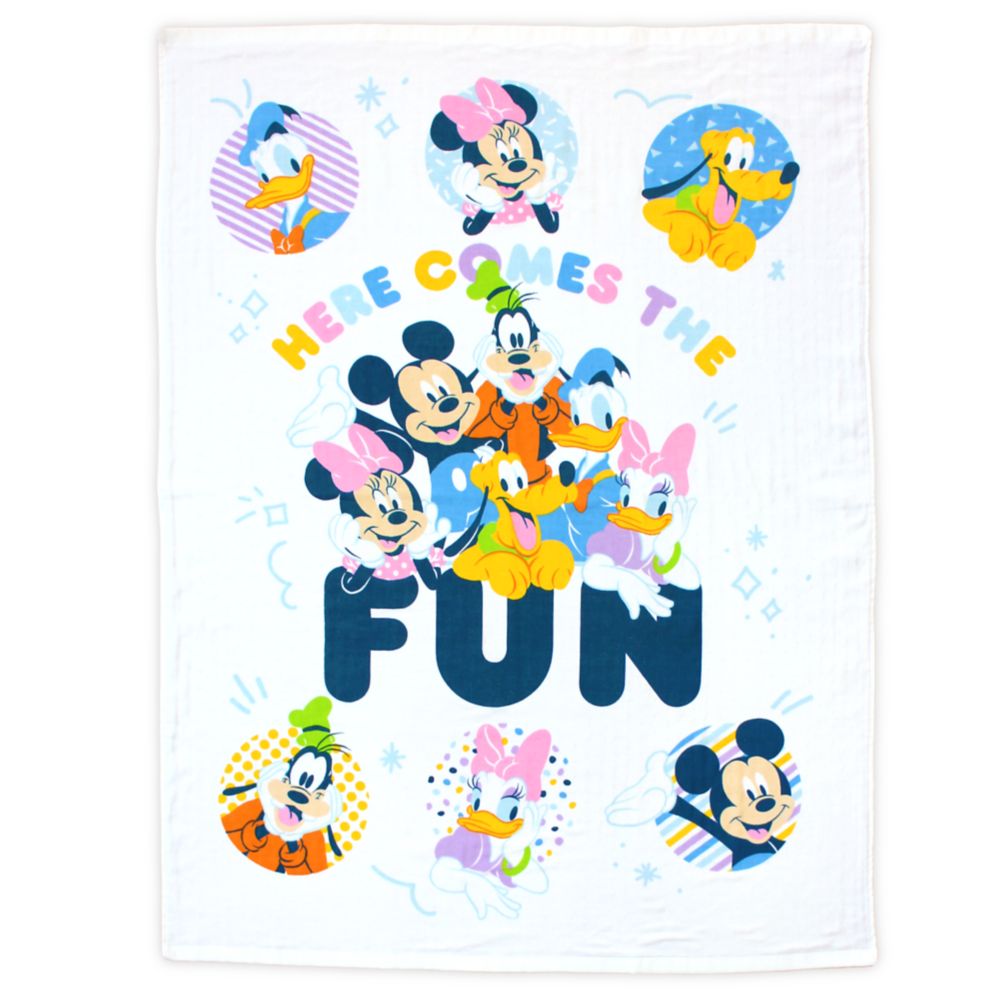公式 ショップディズニー タオルケット ミッキー フレンズ 85 115cm 表ガーゼ 綿100