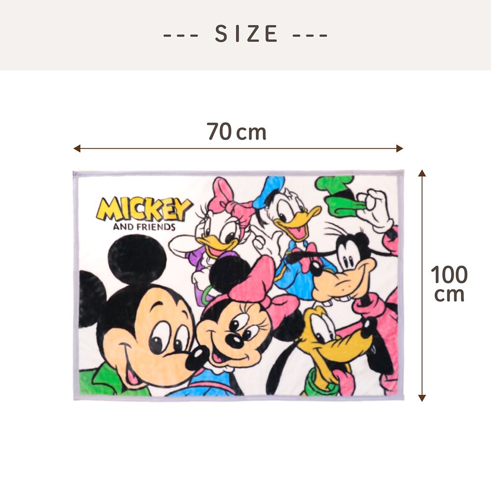ミッキー＆フレンズ 毛布 70&times;100cm ニューマイヤー NZ2100-MK