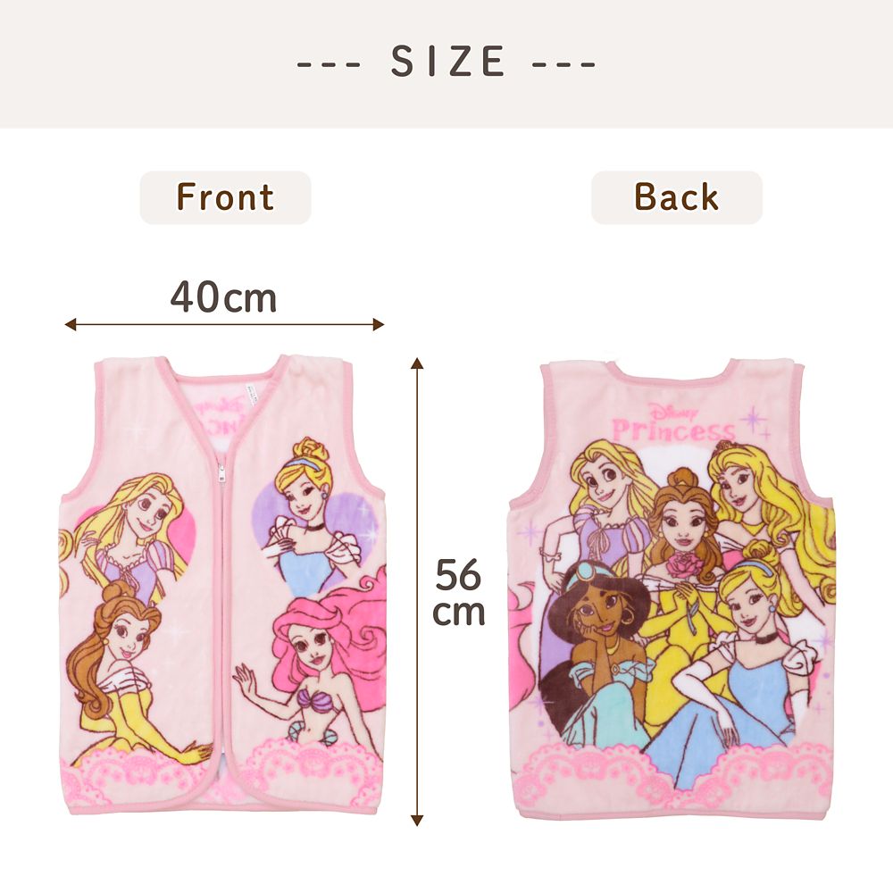 ディズニープリンセス スリーパー 40&times;56cm ニューマイヤー NZ2201-PR