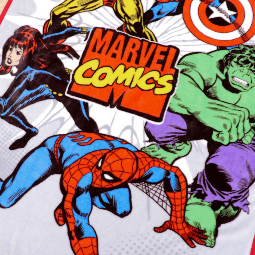 マーベル 毛布 100&times;140cm ニューマイヤー アベンジャーズ スパイダーマン アイアンマン キャプテン・アメリカ ハルク ブラック・ウィドウ NM2400-AG