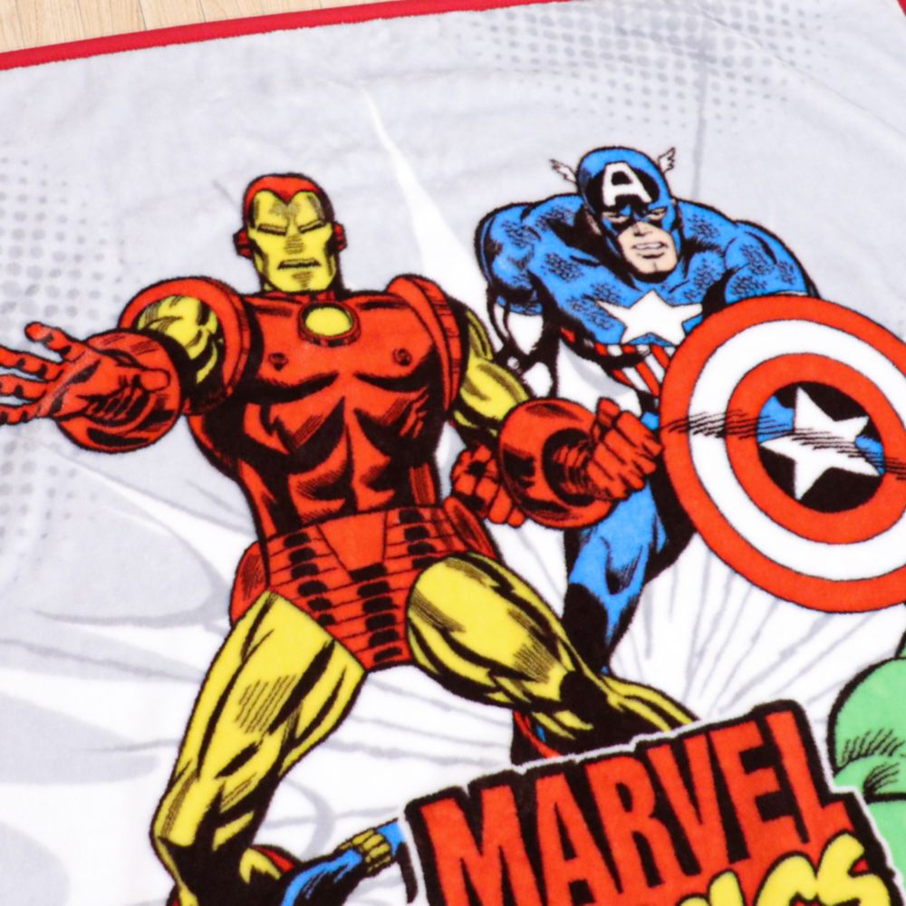 マーベル 毛布 100&times;140cm ニューマイヤー アベンジャーズ スパイダーマン アイアンマン キャプテン・アメリカ ハルク ブラック・ウィドウ NM2400-AG