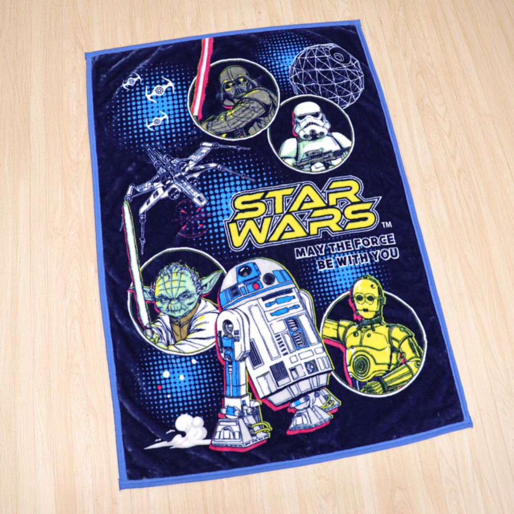 スター・ウォーズ 毛布 100&times;140cm ニューマイヤー STAR WARS ダース・ベイダー マスターヨーダ R2-D2 C-3PO ストームトルーパー NS2400-SW
