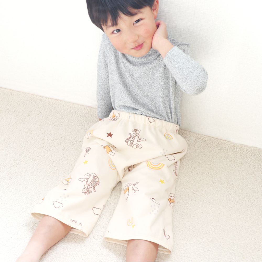 プー＆フレンズ おねしょズボン おねしょケット 防水仕様 綿100％ パイル 吸水加工 NZ3222-M