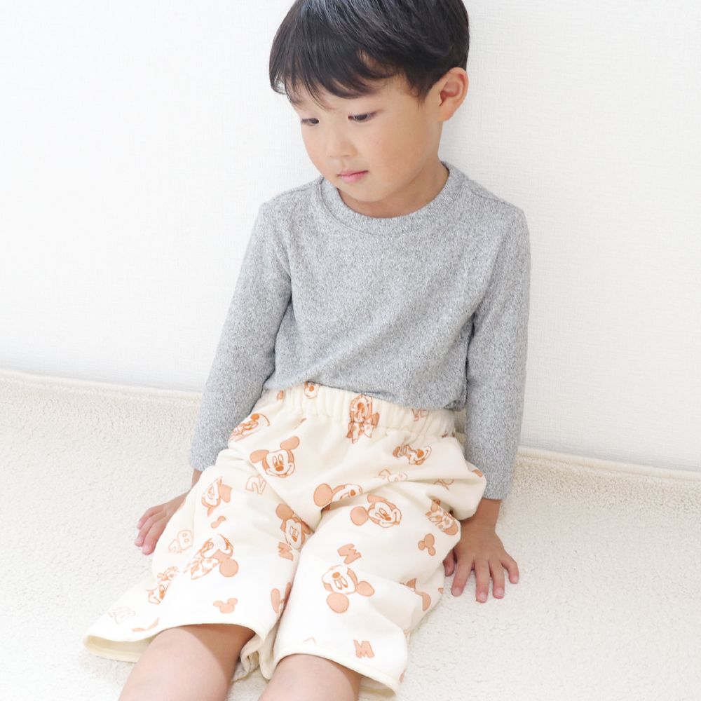 ミッキー ミニー おねしょズボン おねしょケット 防水仕様 綿100％ パイル 吸水加工 NZ3221-M