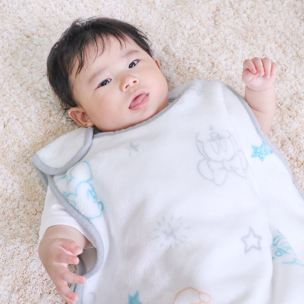 ミッキー ミニー あったか スリーパー 横開き 43&times;60cm フランネル NZ3231-E