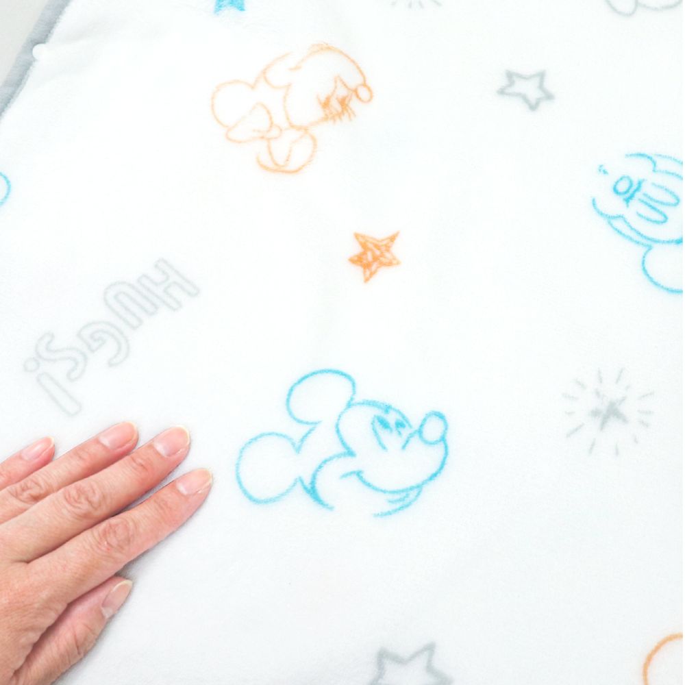 ミッキー ミニー あったか スリーパー 横開き 43&times;60cm フランネル NZ3231-E