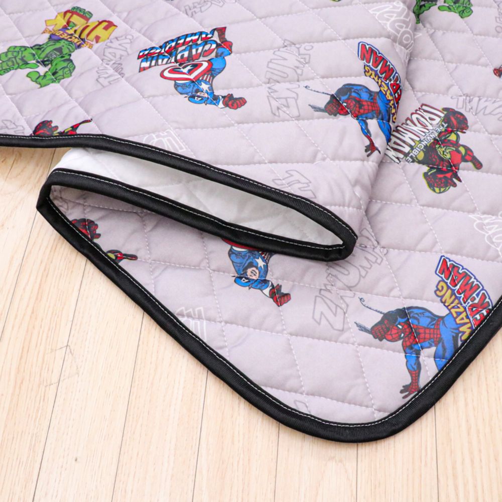 マーベル 冷感 キルトパッド アベンジャーズ スパイダーマン アイアンマン キャプテン・アメリカ ハルク 70&times;120cm ひんやり 接触冷感 NM3300-AG