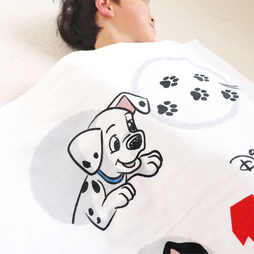 101匹わんちゃん タオルケット 85&times;115cm 表ガーゼ 裏パイル 綿100% NZ8626