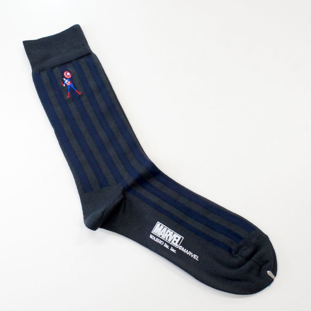 公式 ショップディズニー マーベル グレーネクタイ ソックスセット キャプテンアメリカ ギフトbox付き