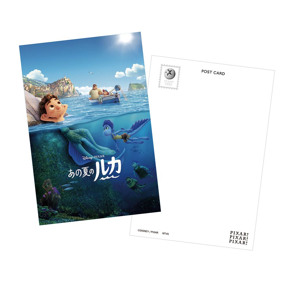 公式 ショップディズニー Pixar Pixar Pixar ポスターアート ポストカード あの夏のルカ