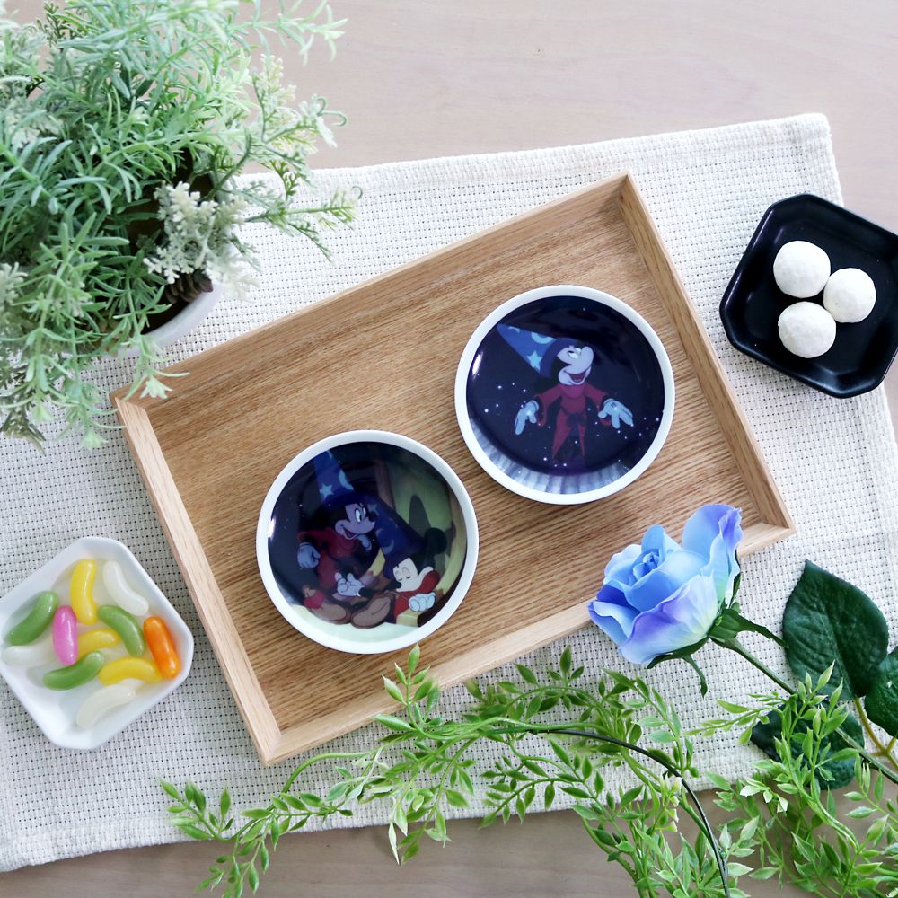 公式 ショップディズニー 送料無料 ミッキーマウス展 ファンタジア Ff 豆皿2