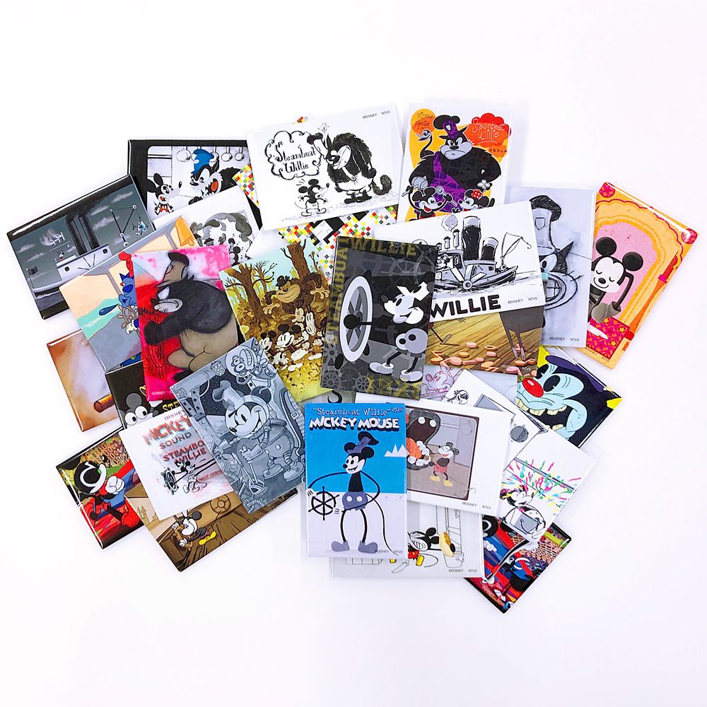 公式 ショップディズニー 送料無料 ミッキーマウス展 スチームボートリダックス ブラインドマグネット