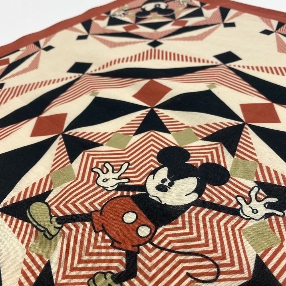 公式 ショップディズニー ミッキーネクストジャパンマーケット 風呂敷ハンカチ 寄木柄