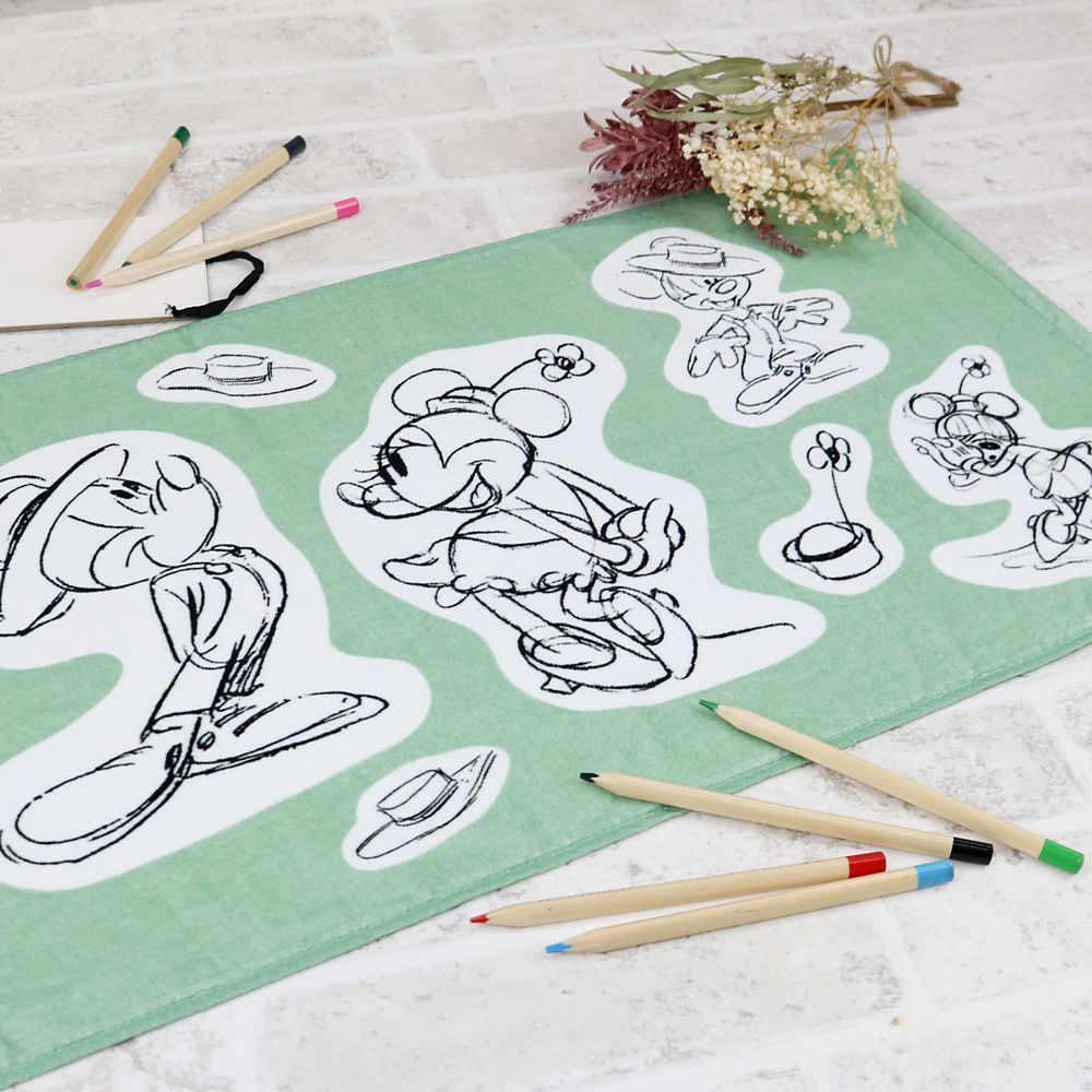 ディズニー・アニメーション・イマーシブ・エクスペリエンス／モデルシート／フェイスタオル／ミッキー＆ミニー